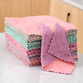 Thick lazy kitchen cleaning cloth dish cloth fish scale cloth dish towel disposable towel