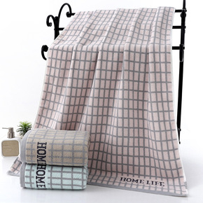 Manufacturers wholesale cotton bath towel 70*140 thick large towel home daily necessities supermarket shopping mall stall