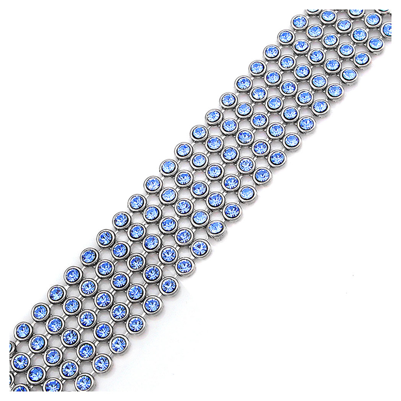 Elegant Bracelet with Blue Austrian Element Crystal