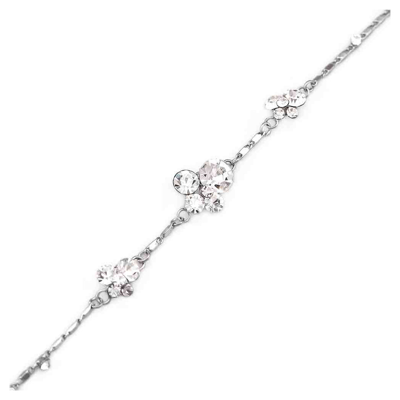 Gracious Bracelet with Silver Austrian Element Crystal